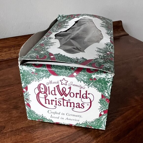 Vtg. Merck Old World Christmas Nutcracker Ornament Inge-Glas Germany w/Box Green - Picture 10 of 16